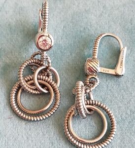 Judith Ripka Sterling Silver Earrings